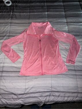 Under Armour Women's Heather Pink Full-Zip Performance Jacket